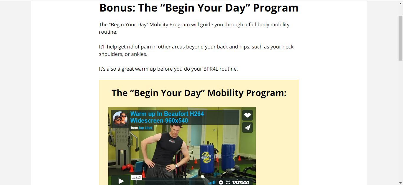 begin your day program bonus