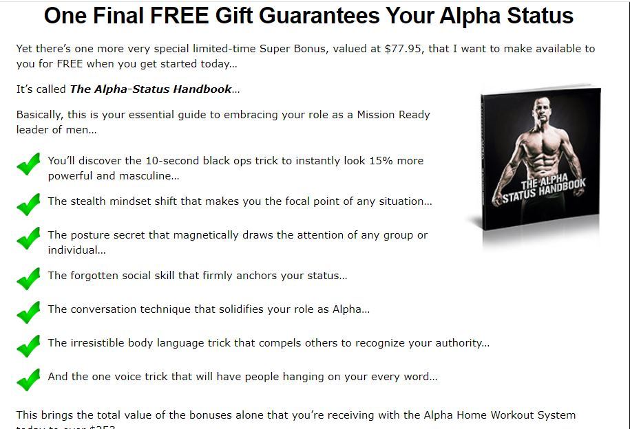 alpha status handbook