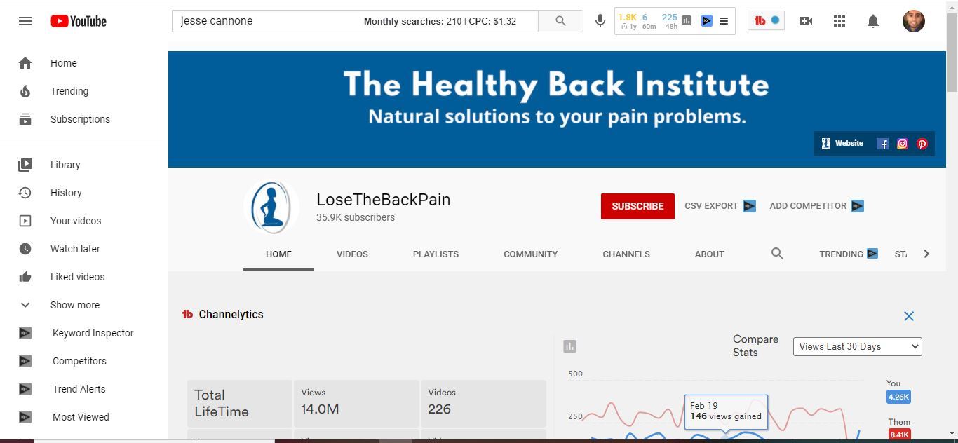 lose the back pain youtube